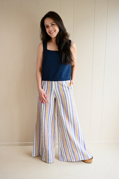 Otter Lane Striped Linen Trouser
