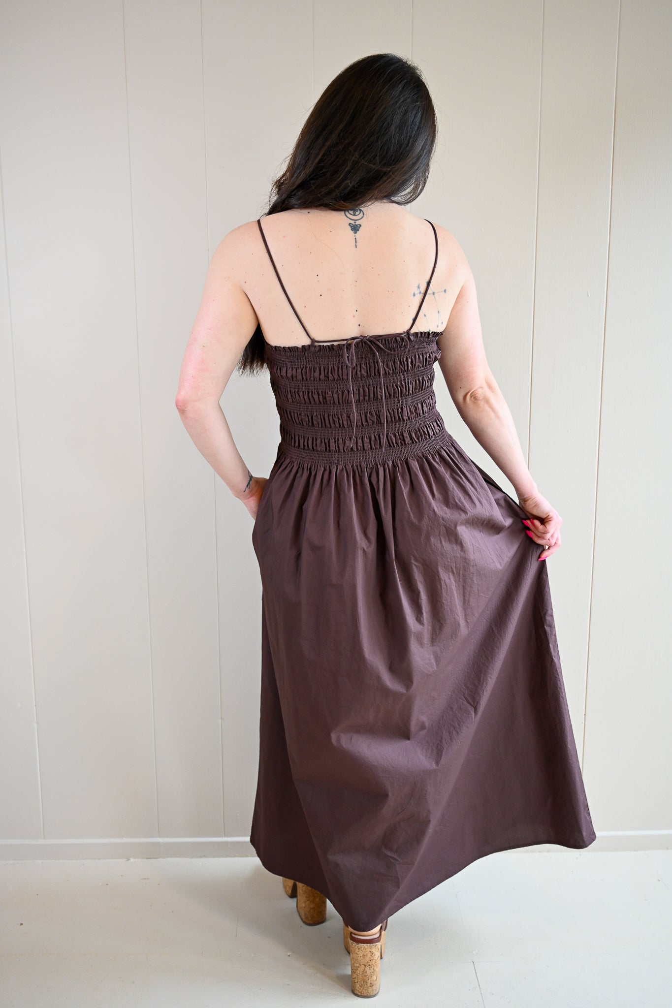 Siren Street Poplin Maxi Dress