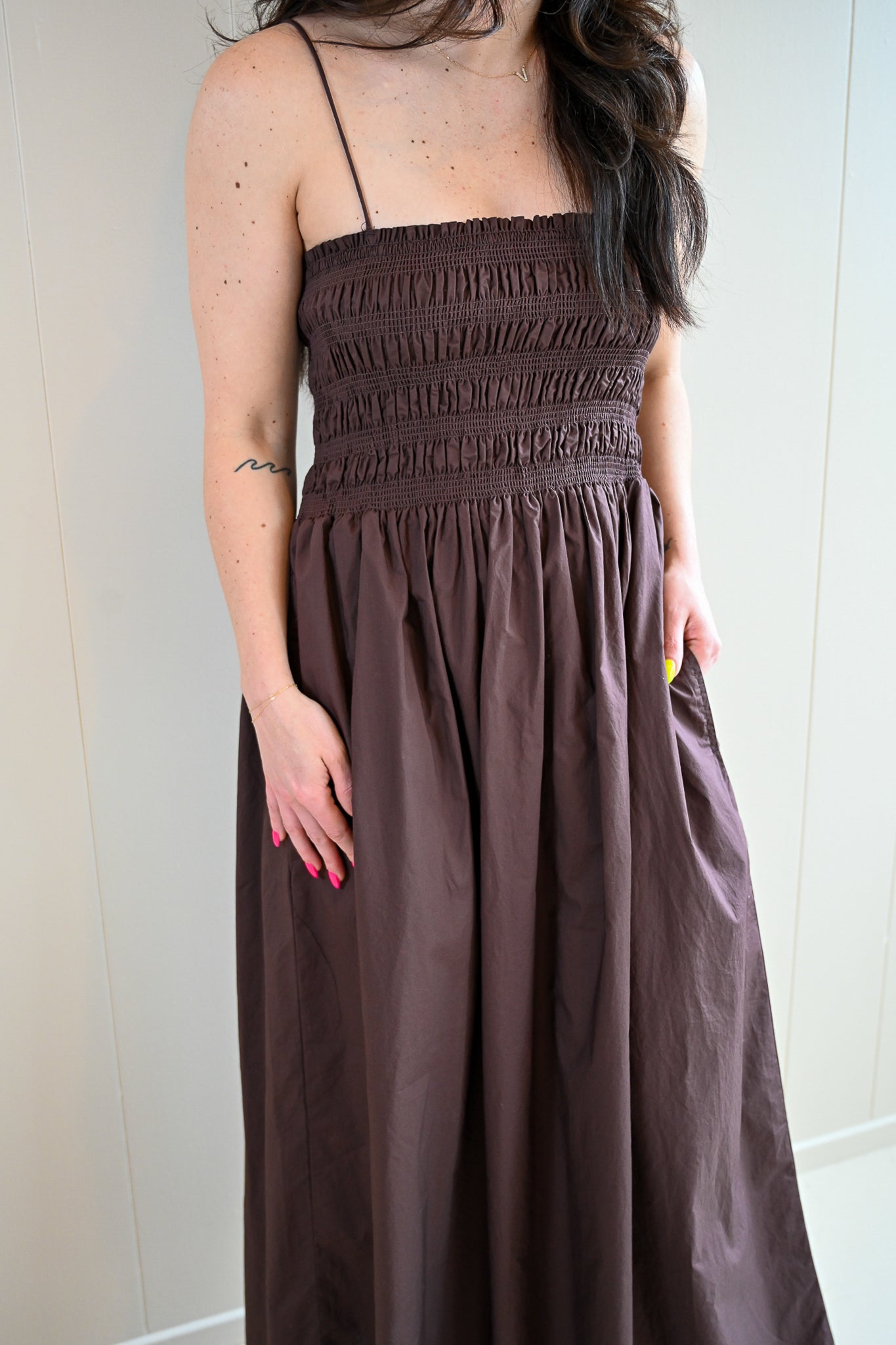 Siren Street Poplin Maxi Dress