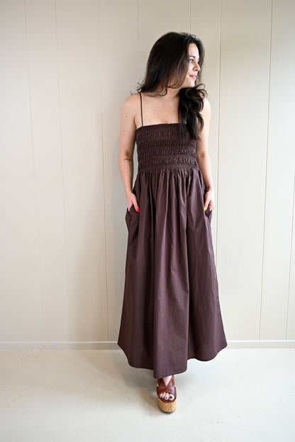 Siren Street Poplin Maxi Dress