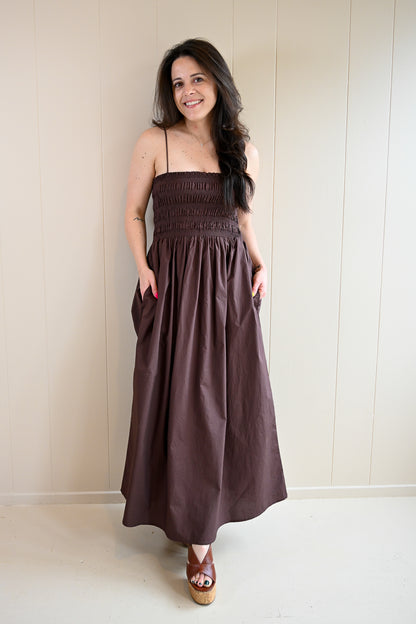 Siren Street Poplin Maxi Dress