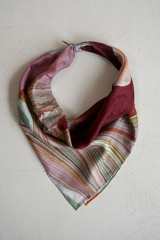 Amethyst + Jade Silk Bandana