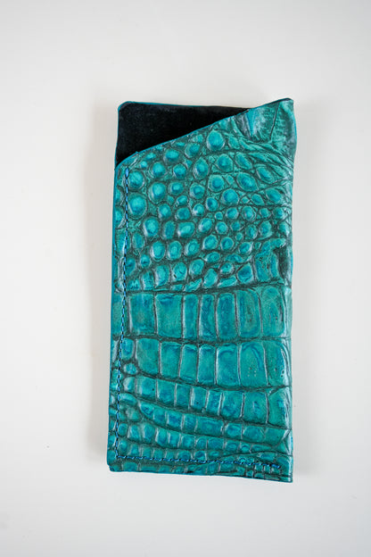 Charlie's Goods - Glasses Holder - Turquoise Croc