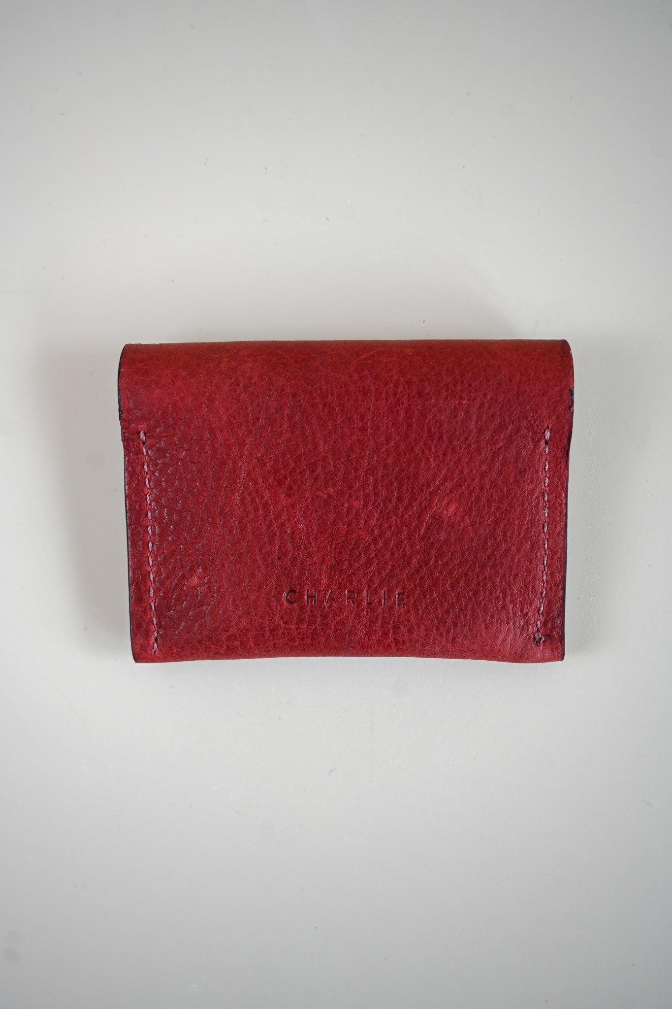 Charlie's Goods - Card Holder - Burgundy Leather