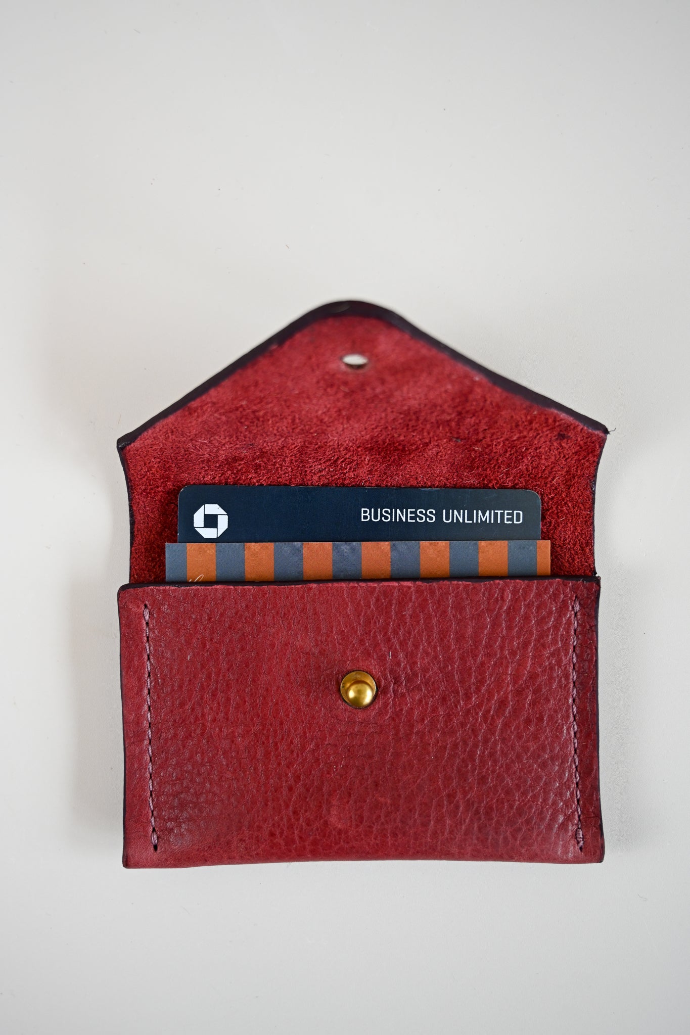 Charlie's Goods - Card Holder - Burgundy Leather