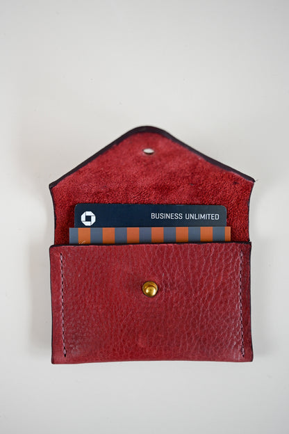 Charlie's Goods - Card Holder - Burgundy Leather
