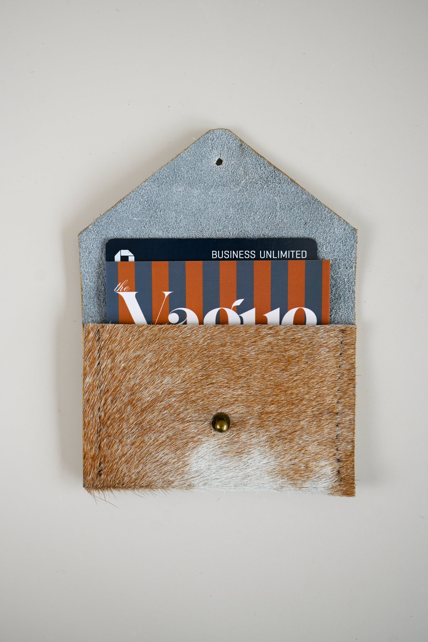 Charlie's Goods - Card Holder - Light Hair Hide