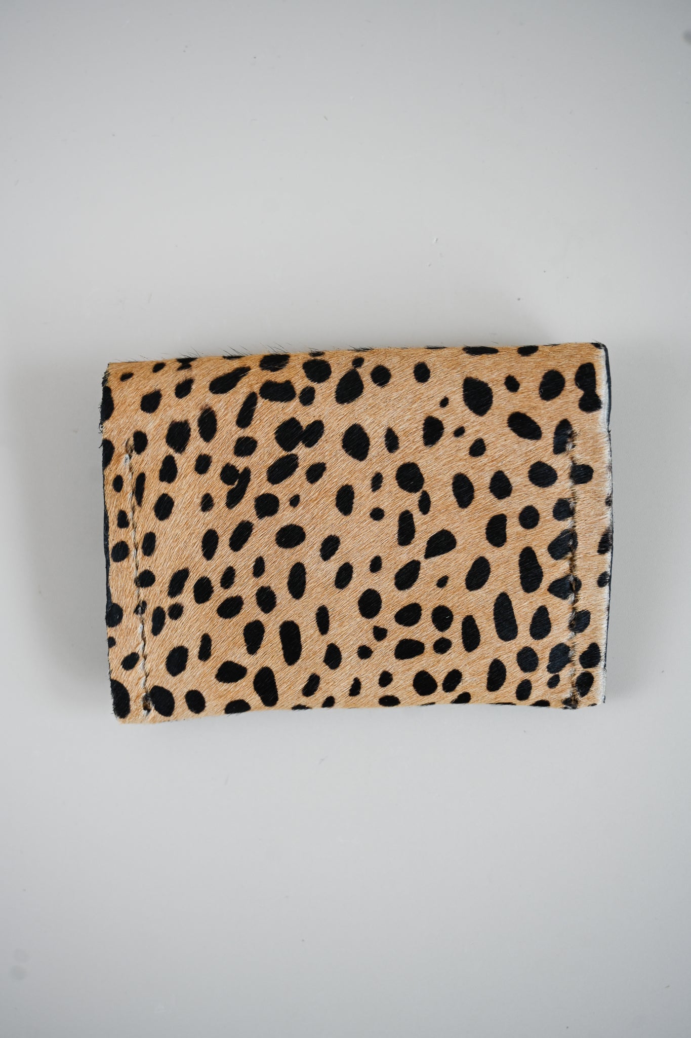 Charlie's Goods - Card Holder - Light Leopard Hair Hide