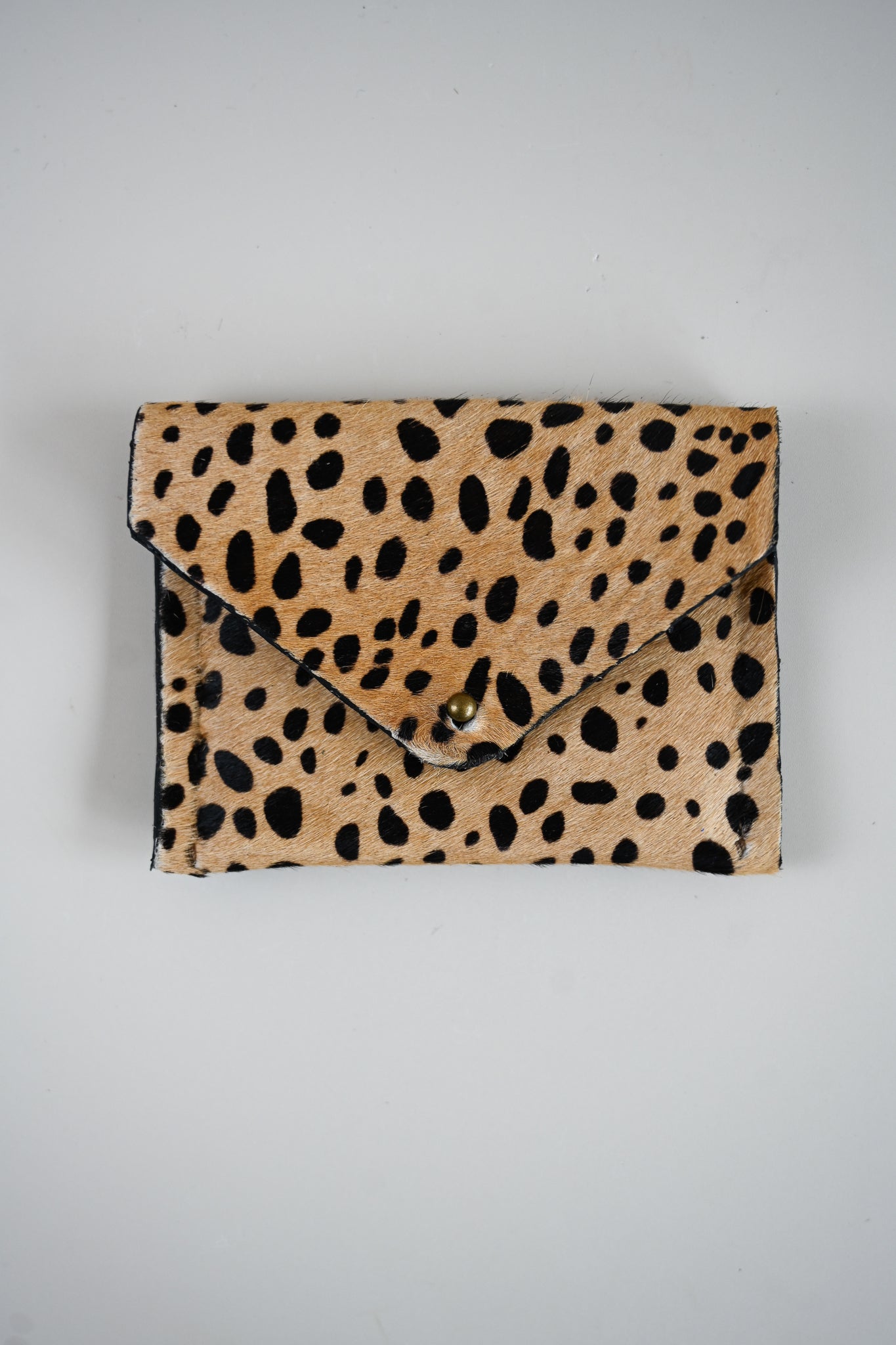 Charlie's Goods - Card Holder - Light Leopard Hair Hide
