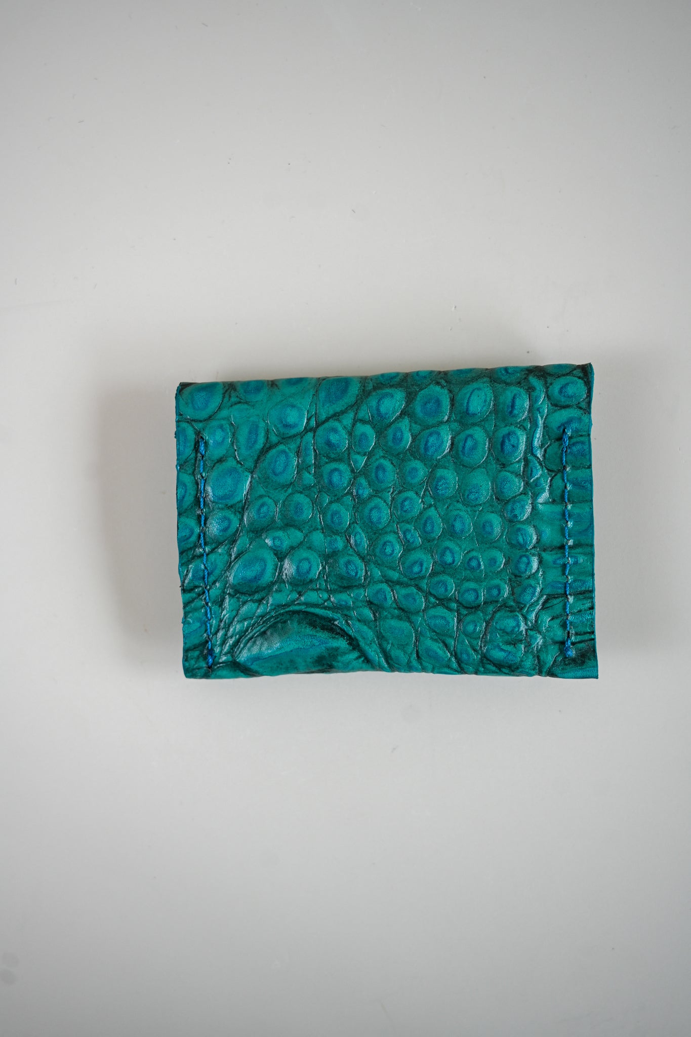 Charlie's Goods - Card Holder - Turquoise Croc
