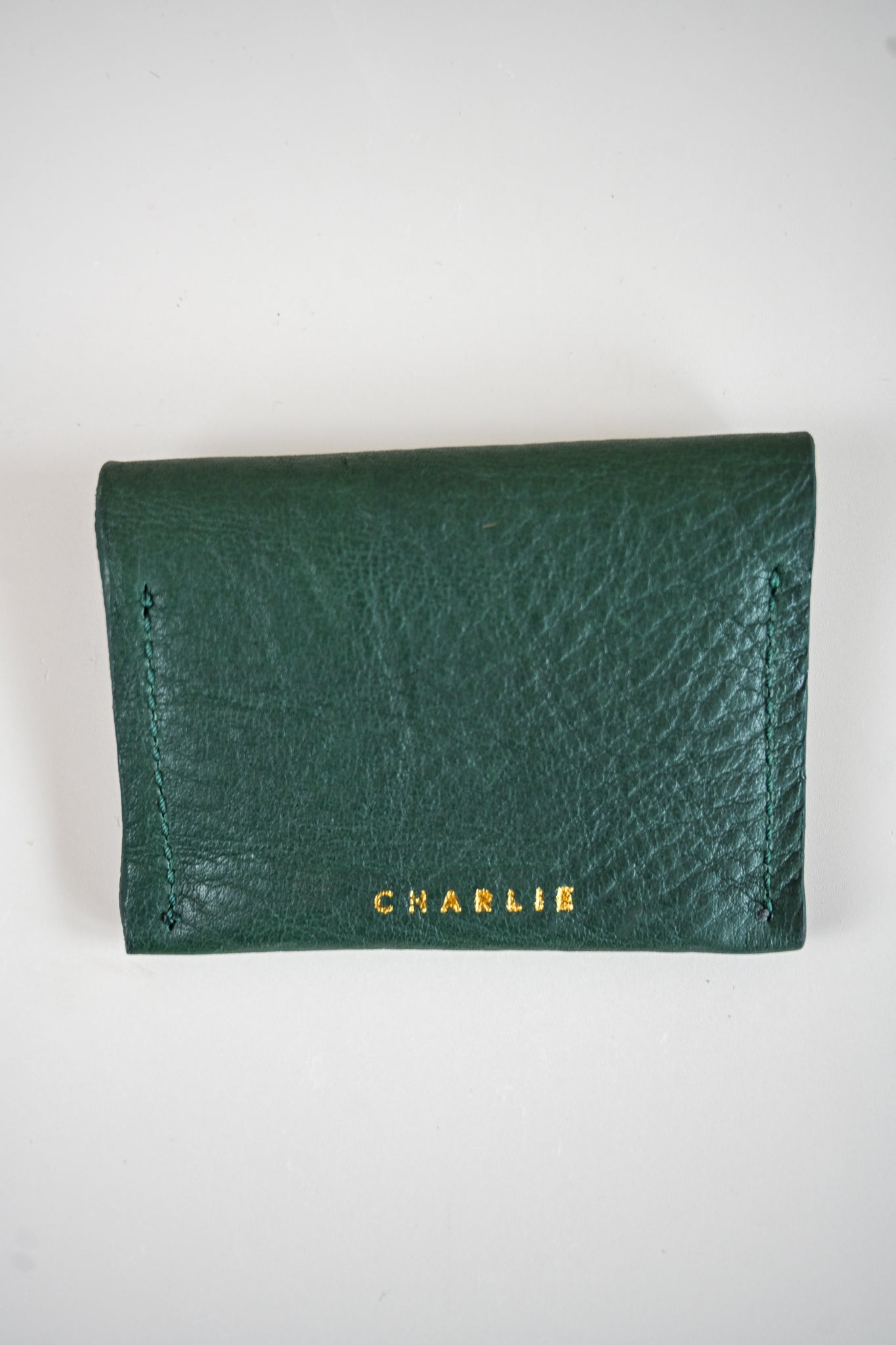 Charlie's Goods - Card Holder - Forest Green Leather