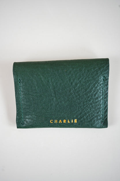 Charlie's Goods - Card Holder - Forest Green Leather