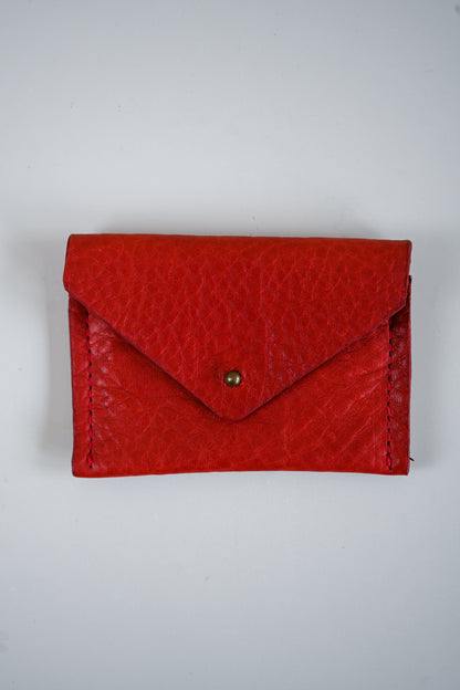 Charlie's Goods - Card Holder - Red Leather