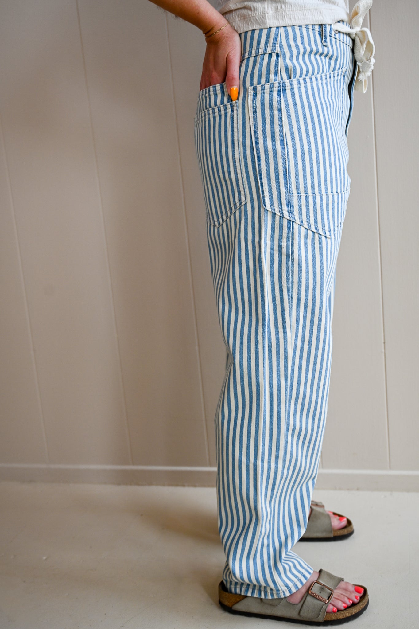 Del Monte Blvd Barrel Stripe Pant