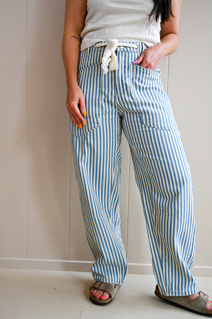 Del Monte Blvd Barrel Stripe Pant