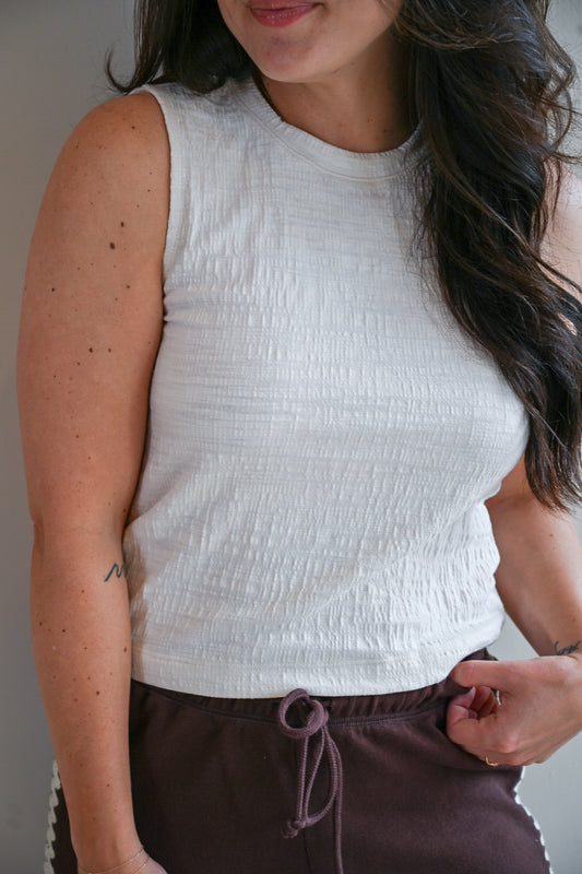 Platt Court Textured Tank - Sand