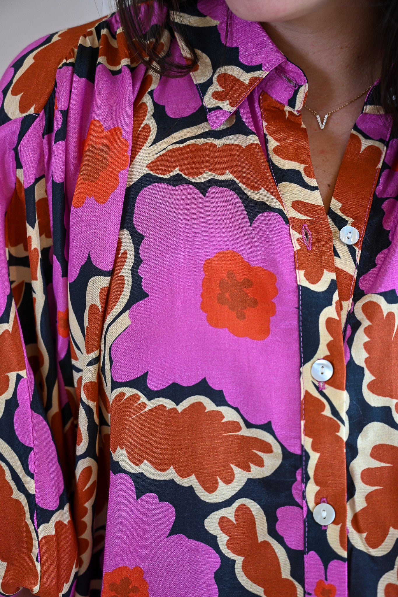 Ruth Court Floral Blouse