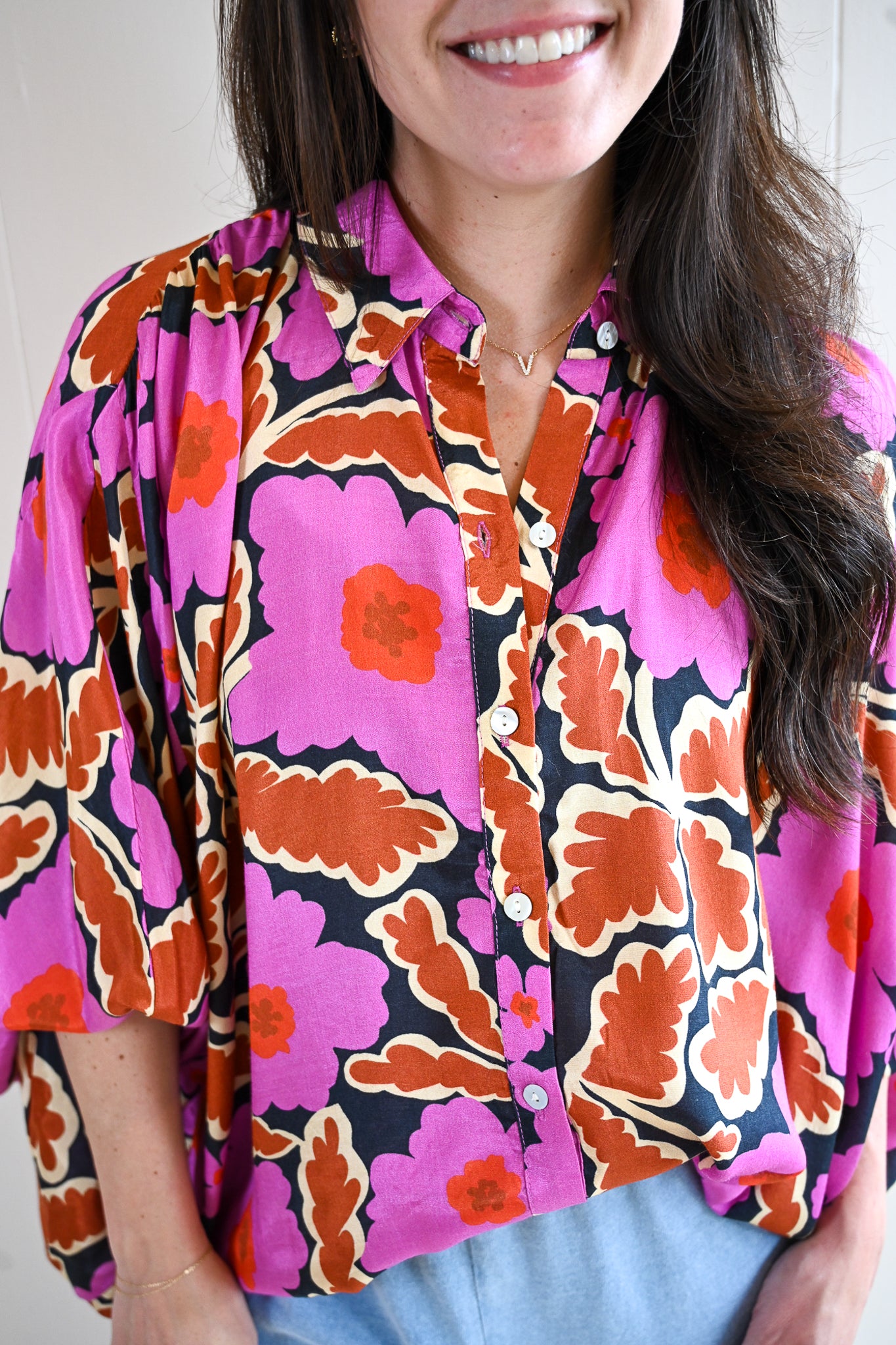 Ruth Court Floral Blouse