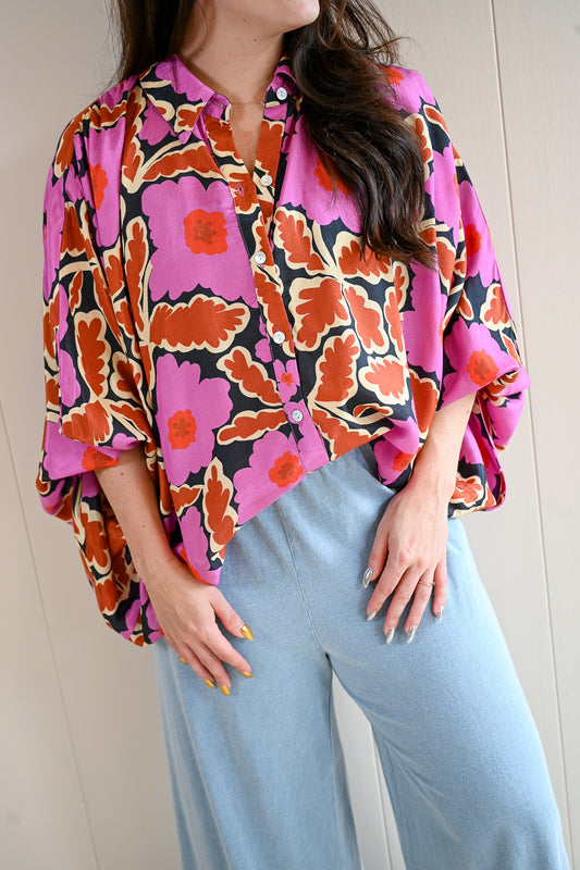 Ruth Court Floral Blouse