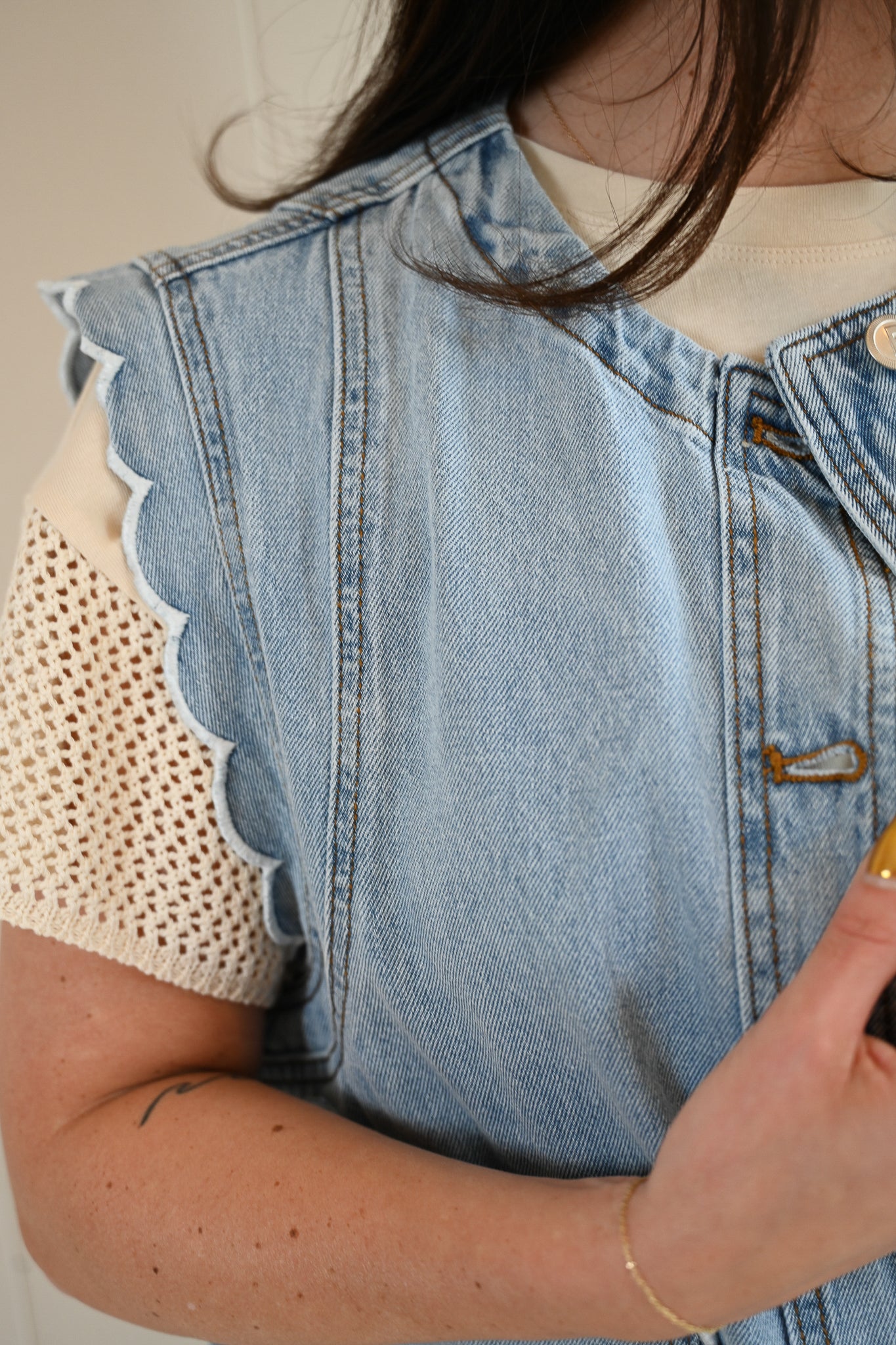 Pine Garden Denim Vest