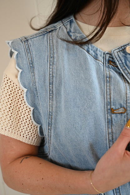 Pine Garden Denim Vest
