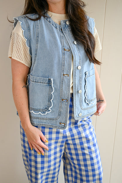 Pine Garden Denim Vest