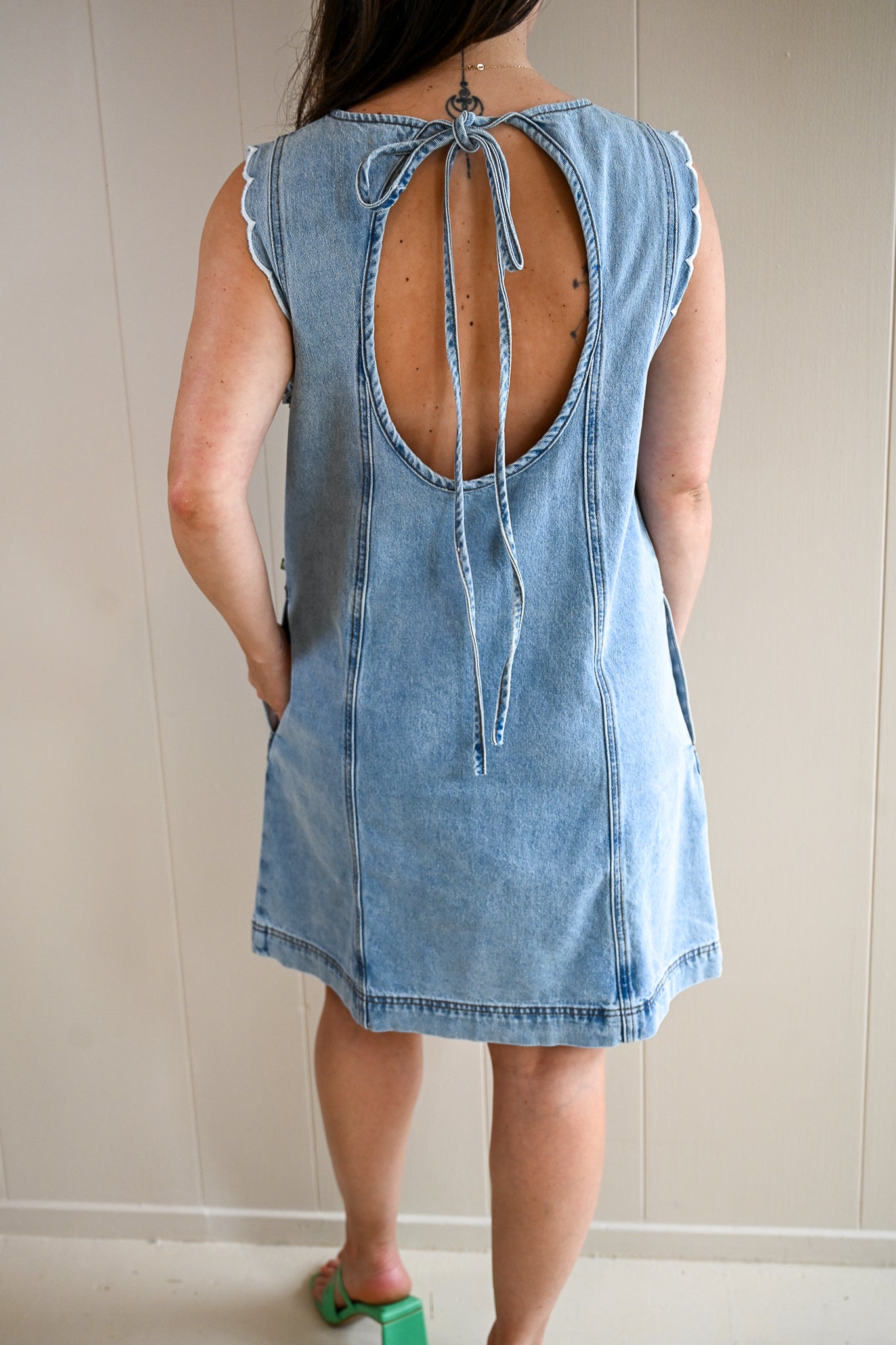 Petra Lane Denim Mini Dress