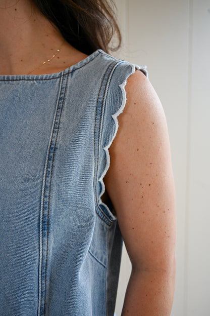 Petra Lane Denim Mini Dress