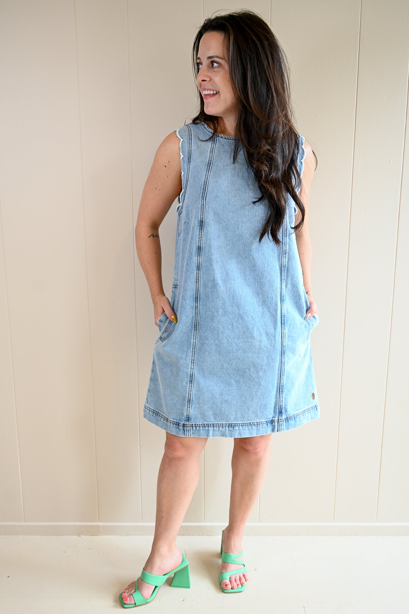 Petra Lane Denim Mini Dress
