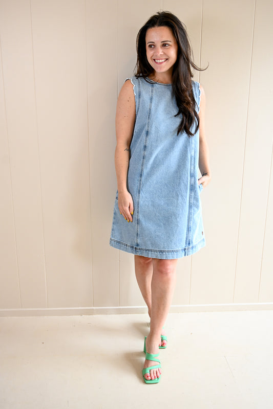 Petra Lane Denim Mini Dress