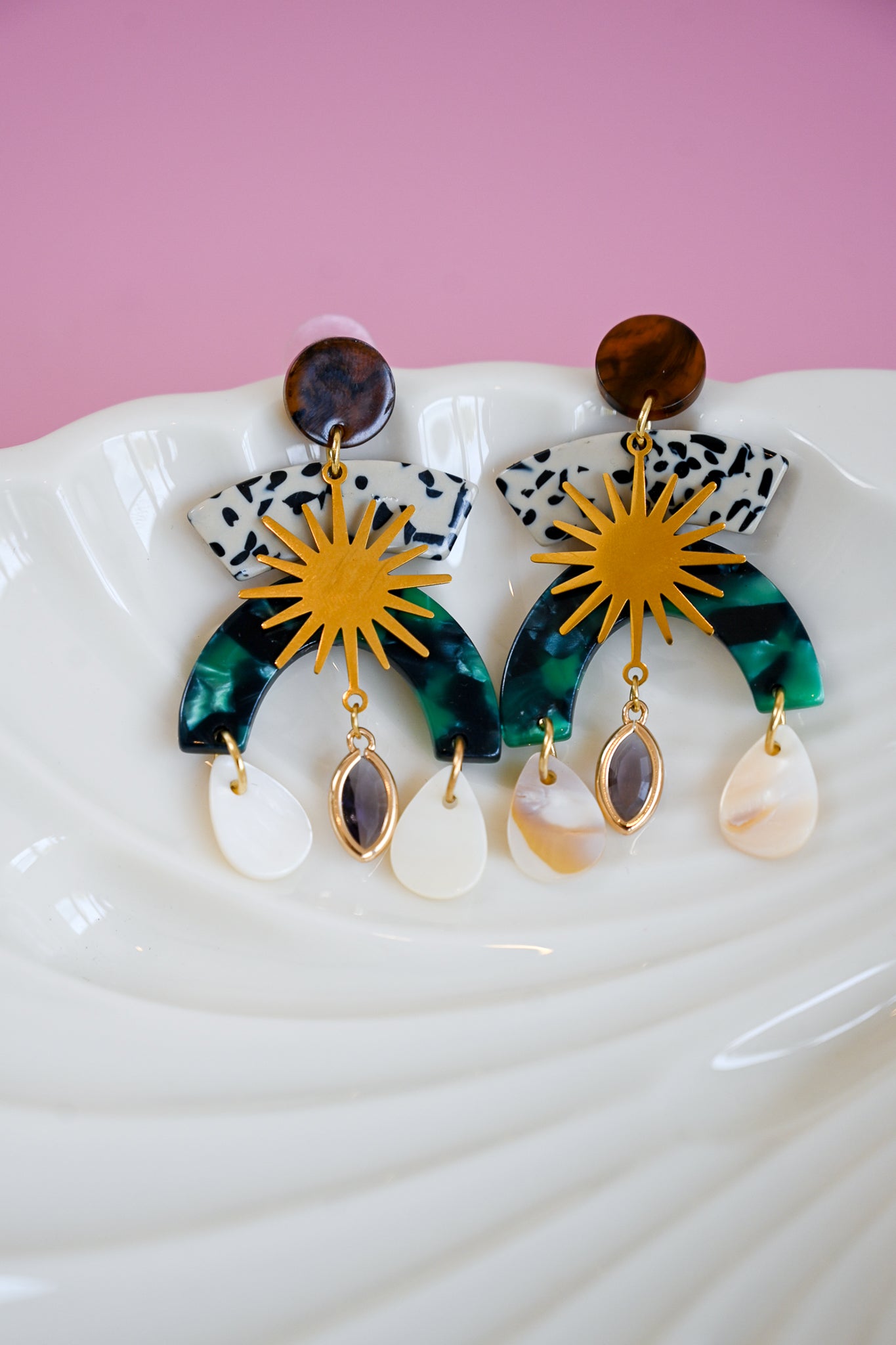 Sunburst Statement Earrings