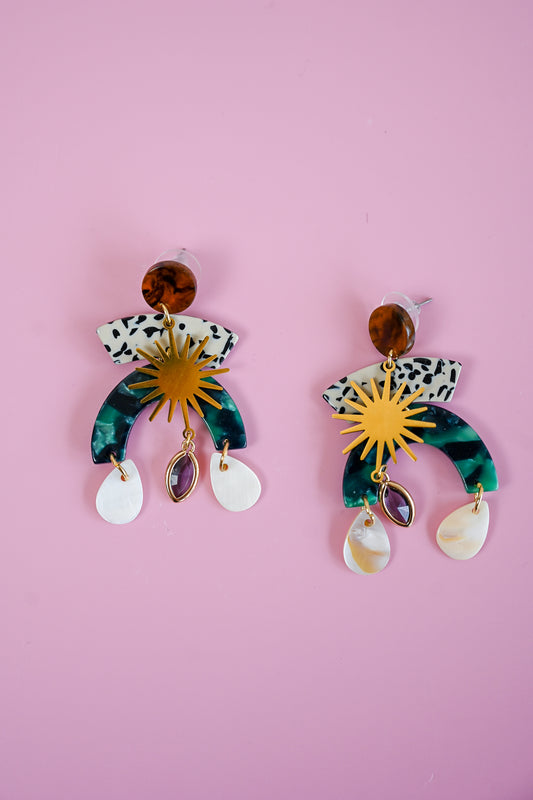 Sunburst Statement Earrings