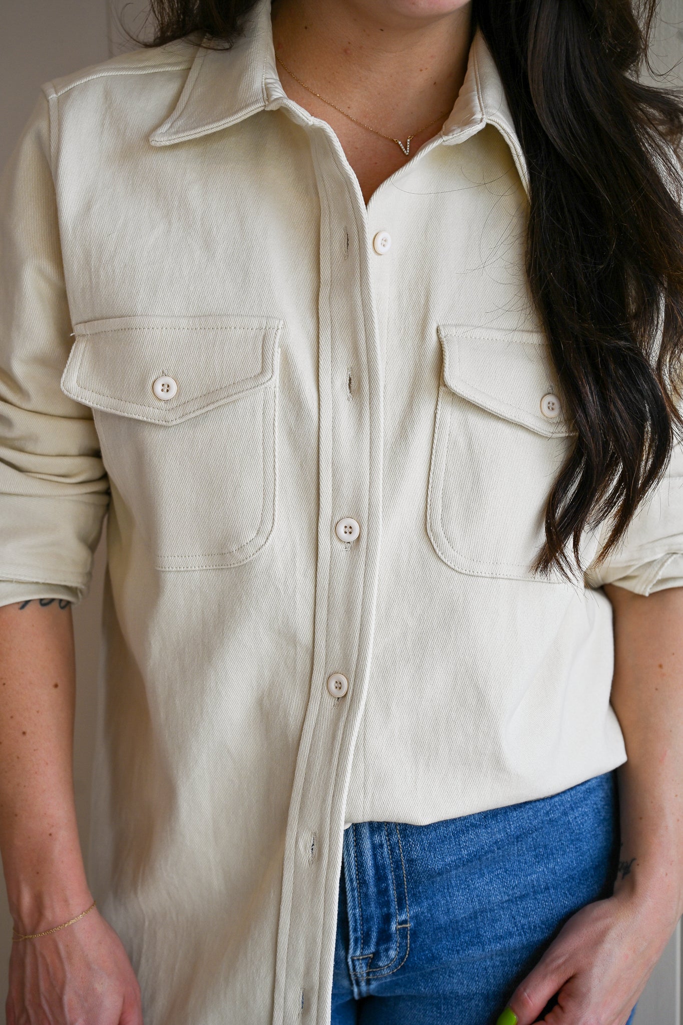 Cove Shirt Cream by VNTNA