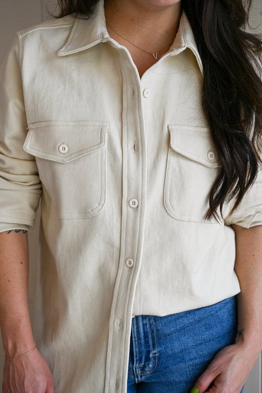 Cove Shirt Cream by VNTNA