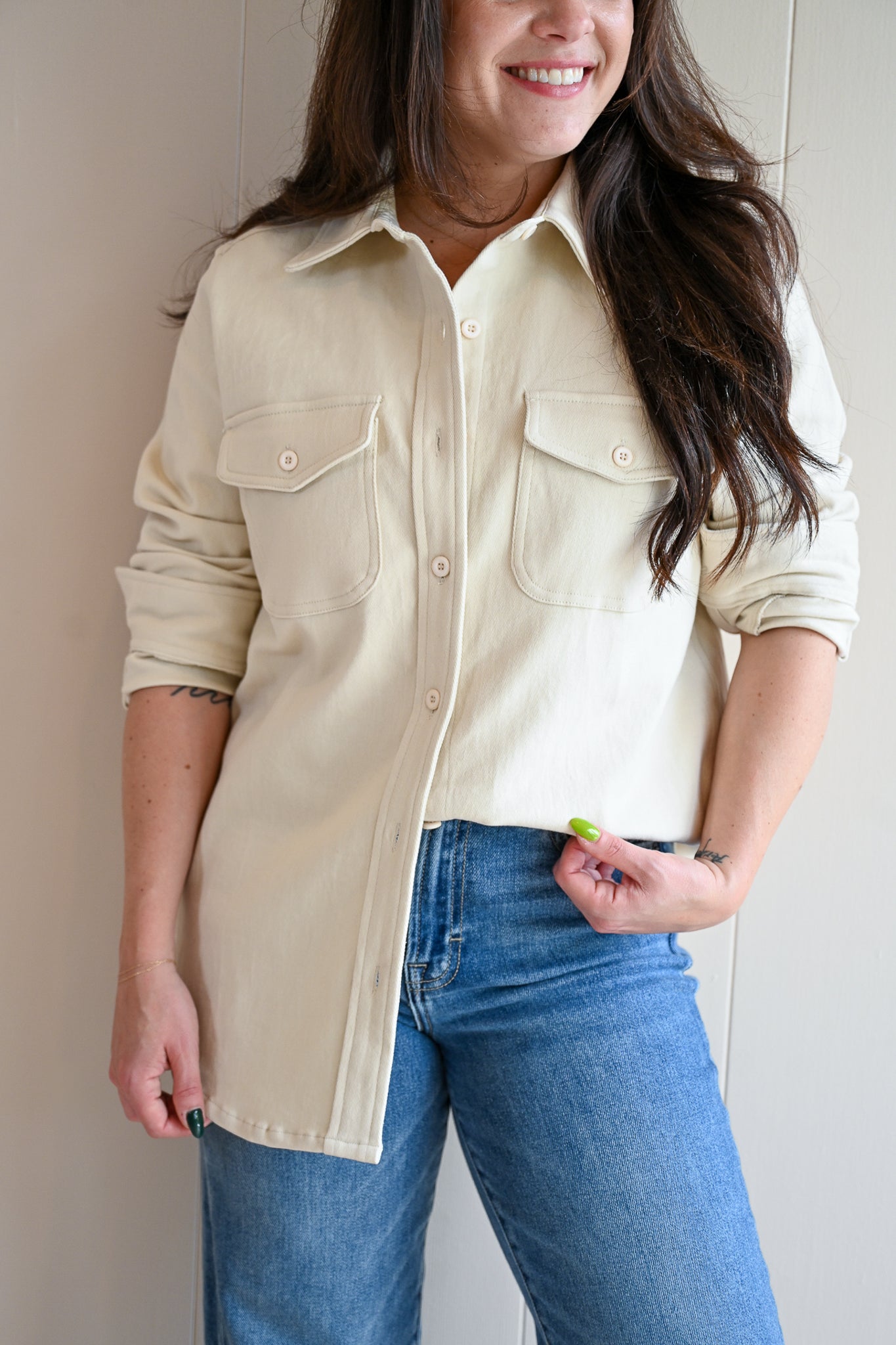 Cove Shirt Cream by VNTNA