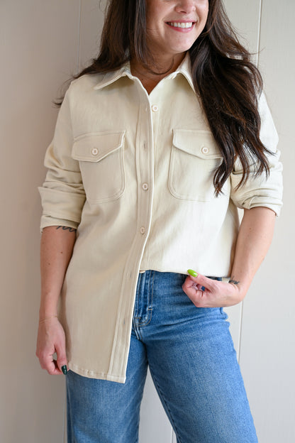 Cove Shirt Cream by VNTNA