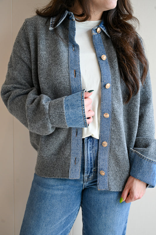 Sunset Drive Button Down Sweater