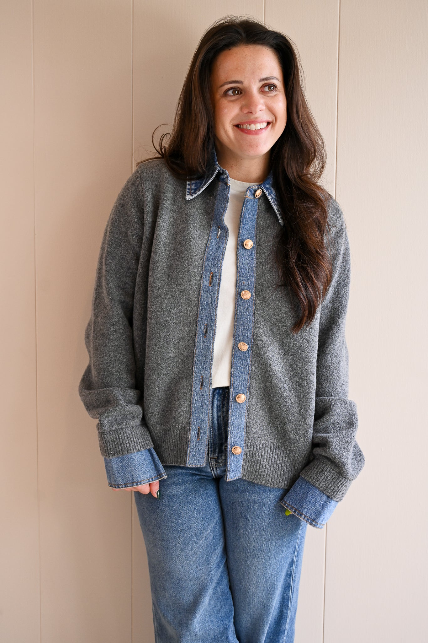 Sunset Drive Button Down Sweater