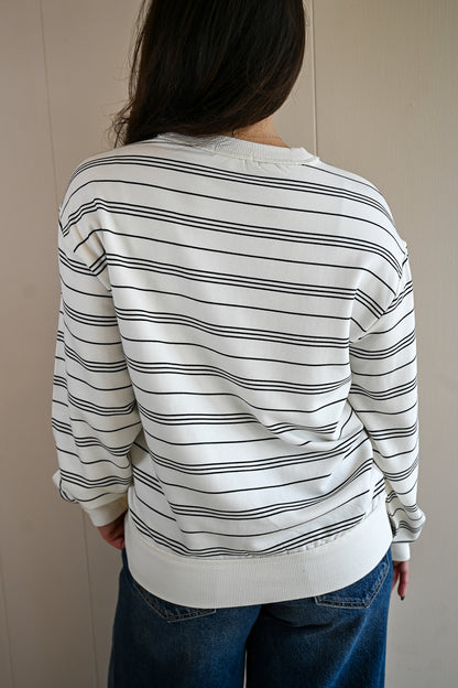 Short Street Stripe Sweatshirt
