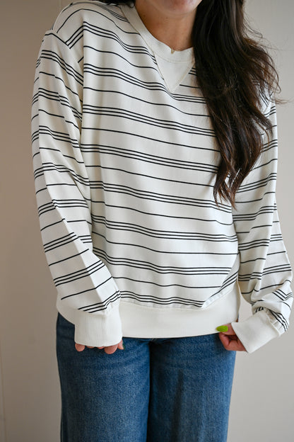 Short Street Stripe Sweatshirt