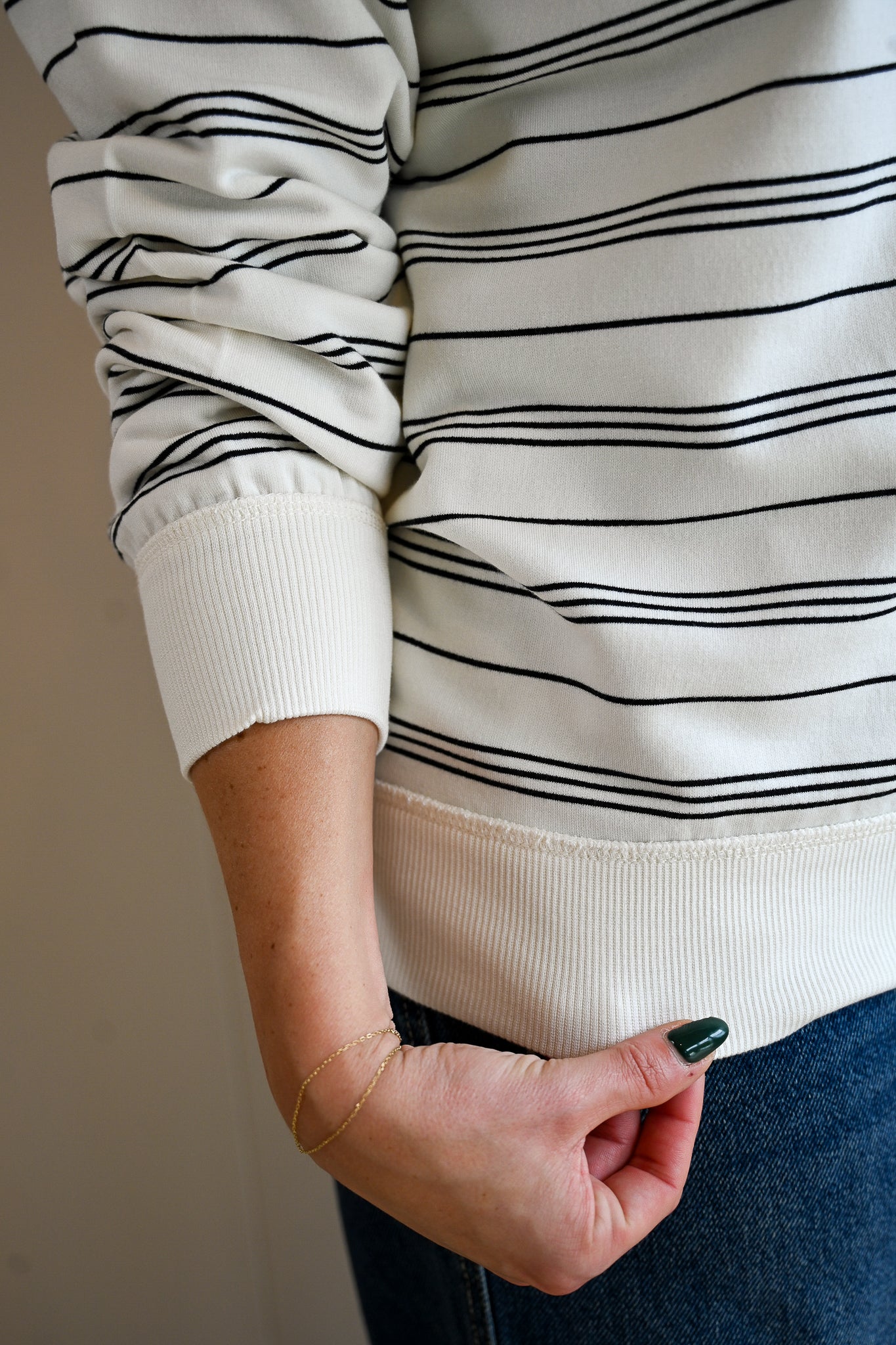 Short Street Stripe Sweatshirt