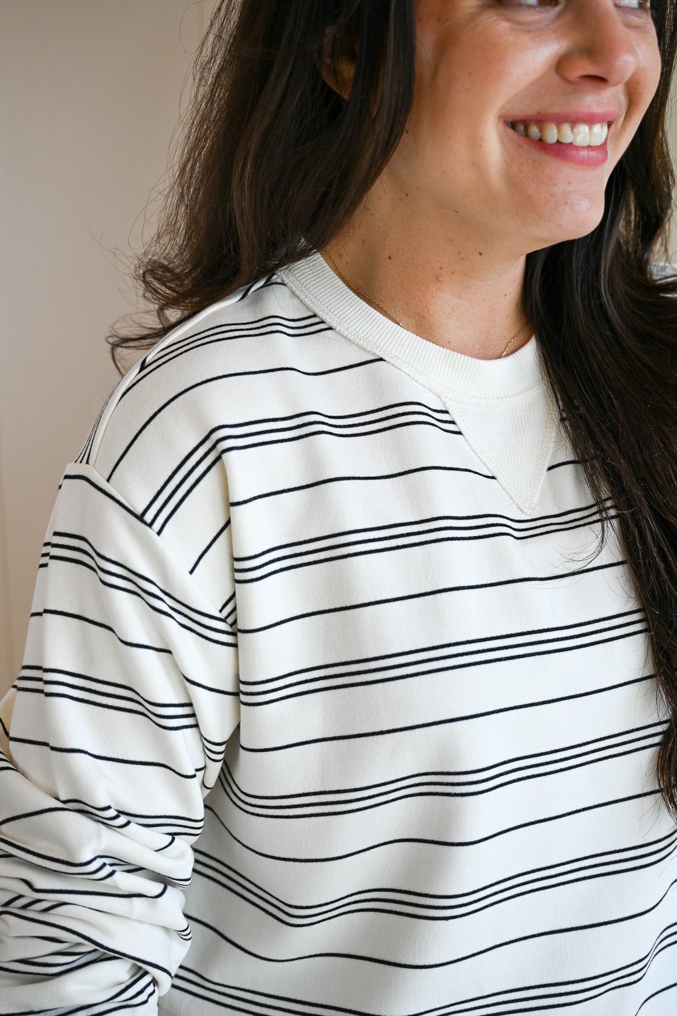 Short Street Stripe Sweatshirt
