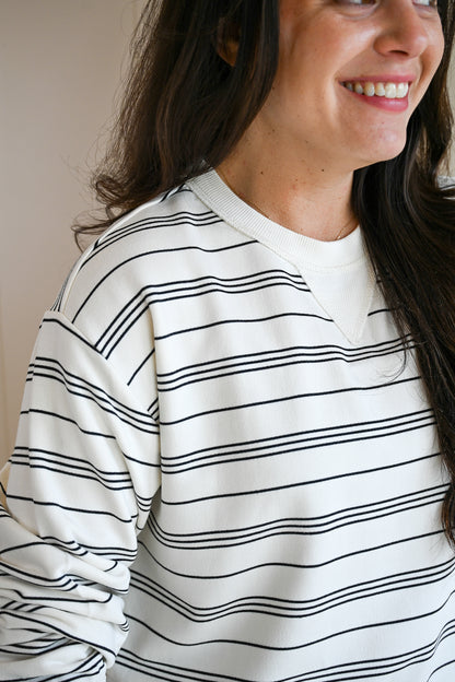 Short Street Stripe Sweatshirt