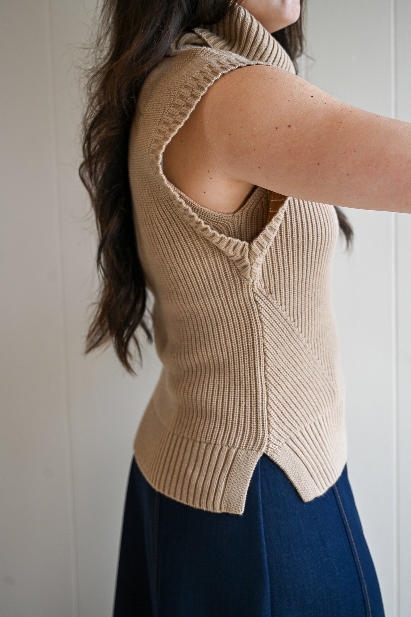 Todd Lane Loose Funnel Neck Sweater