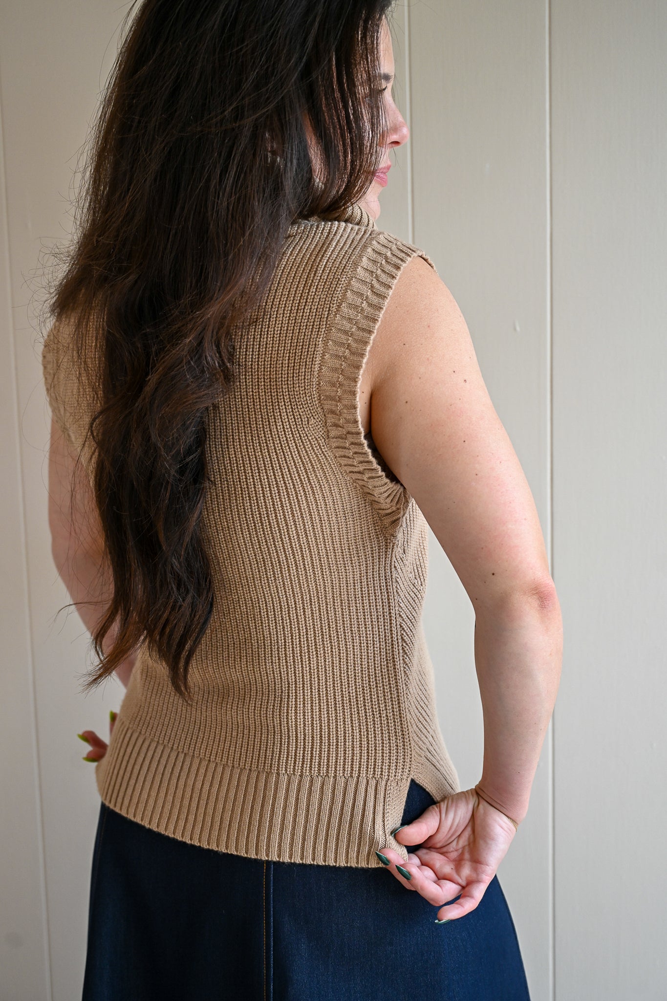 Todd Lane Loose Funnel Neck Sweater