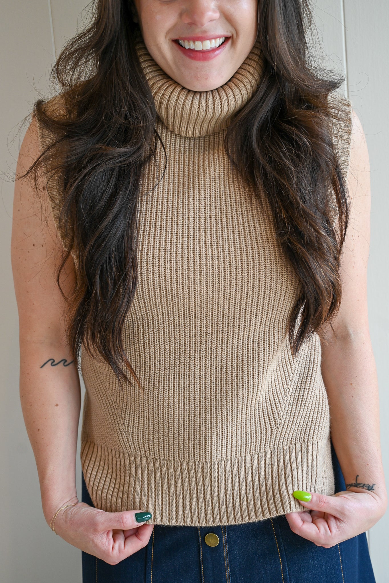 Todd Lane Loose Funnel Neck Sweater