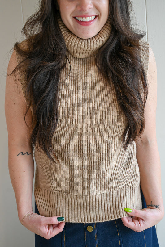 Todd Lane Loose Funnel Neck Sweater