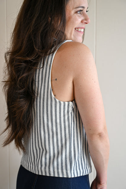 Platt Court Tank - Ocean Stripe