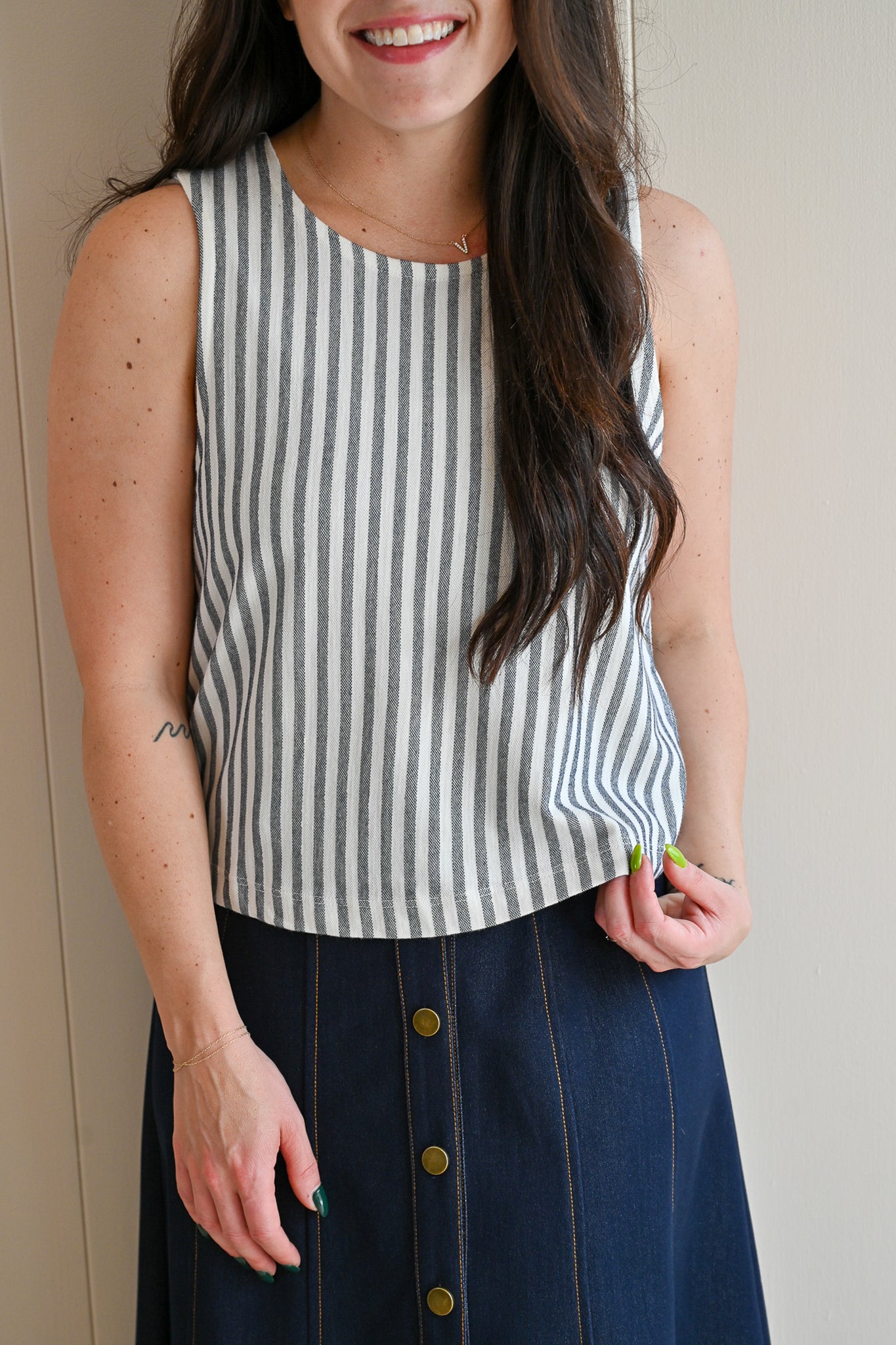 Platt Court Tank - Ocean Stripe