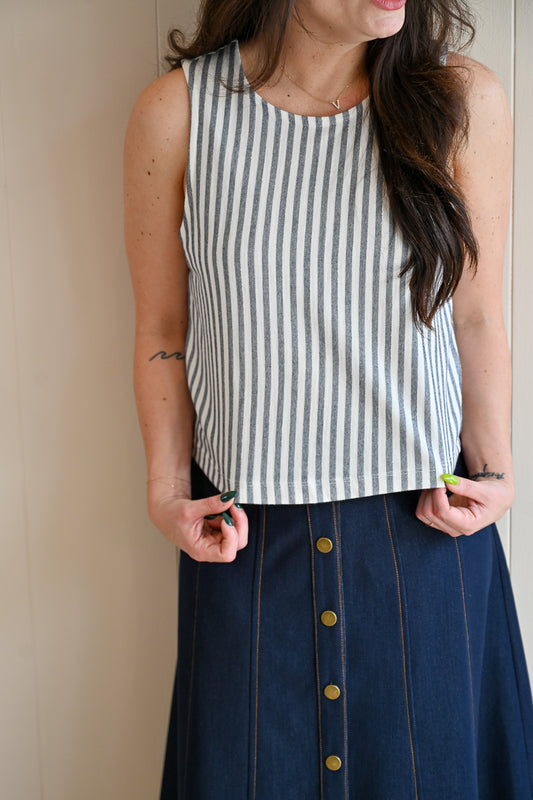 Platt Court Tank - Ocean Stripe